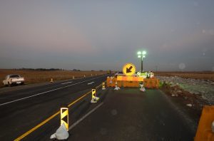 Bypass closure lighting to make it more visable and safe for road users | JG Afrika
